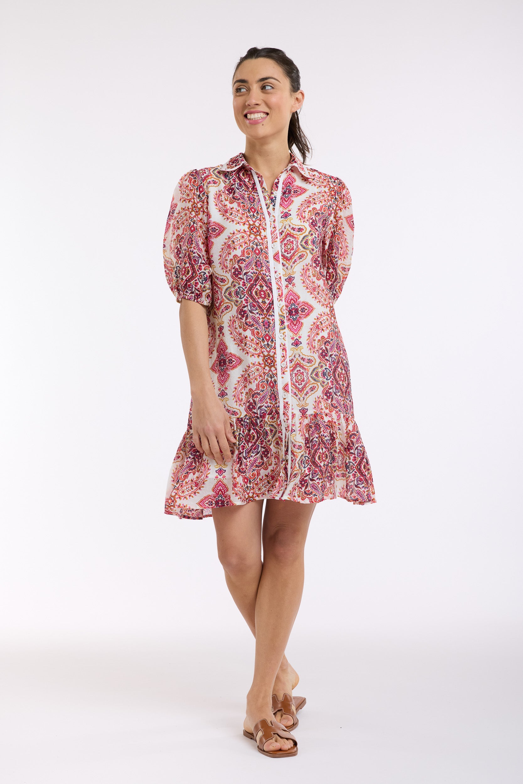 SHORT PAISLEY DRESS