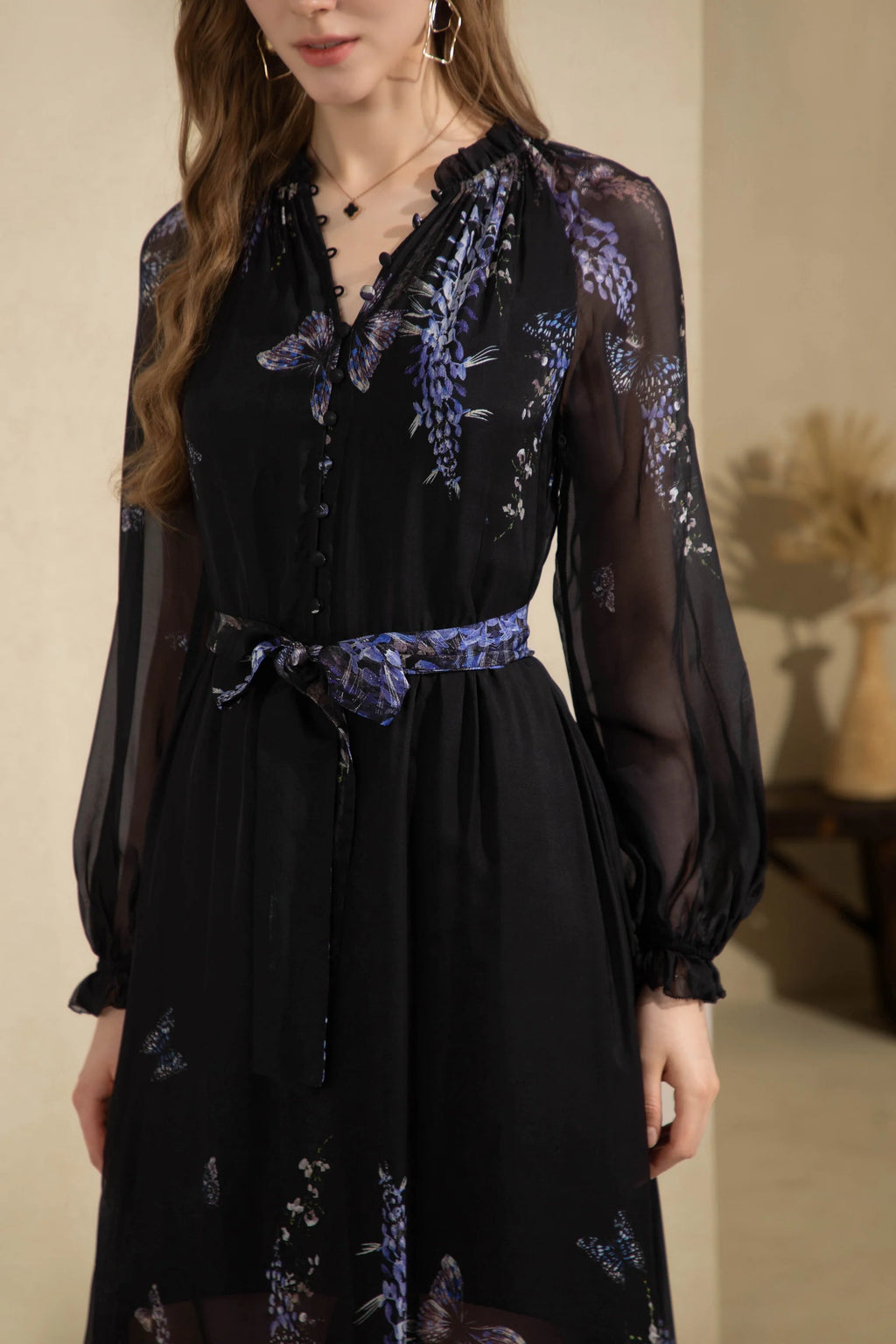 AERIN LONG SLEEVES DRESS