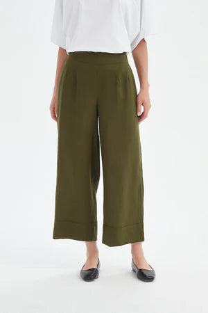WIDE LEG LINEN PANT