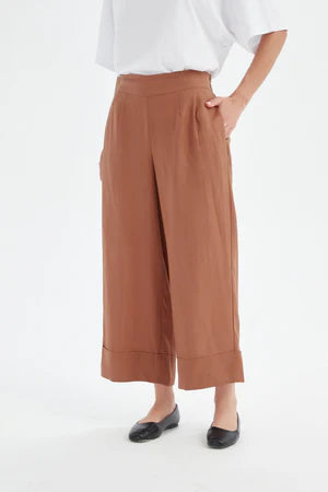 WIDE LEG LINEN PANT