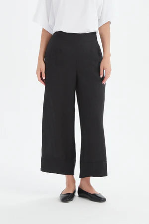 WIDE LEG LINEN PANT