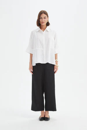 SEAM DETAIL BOXY SHIRT