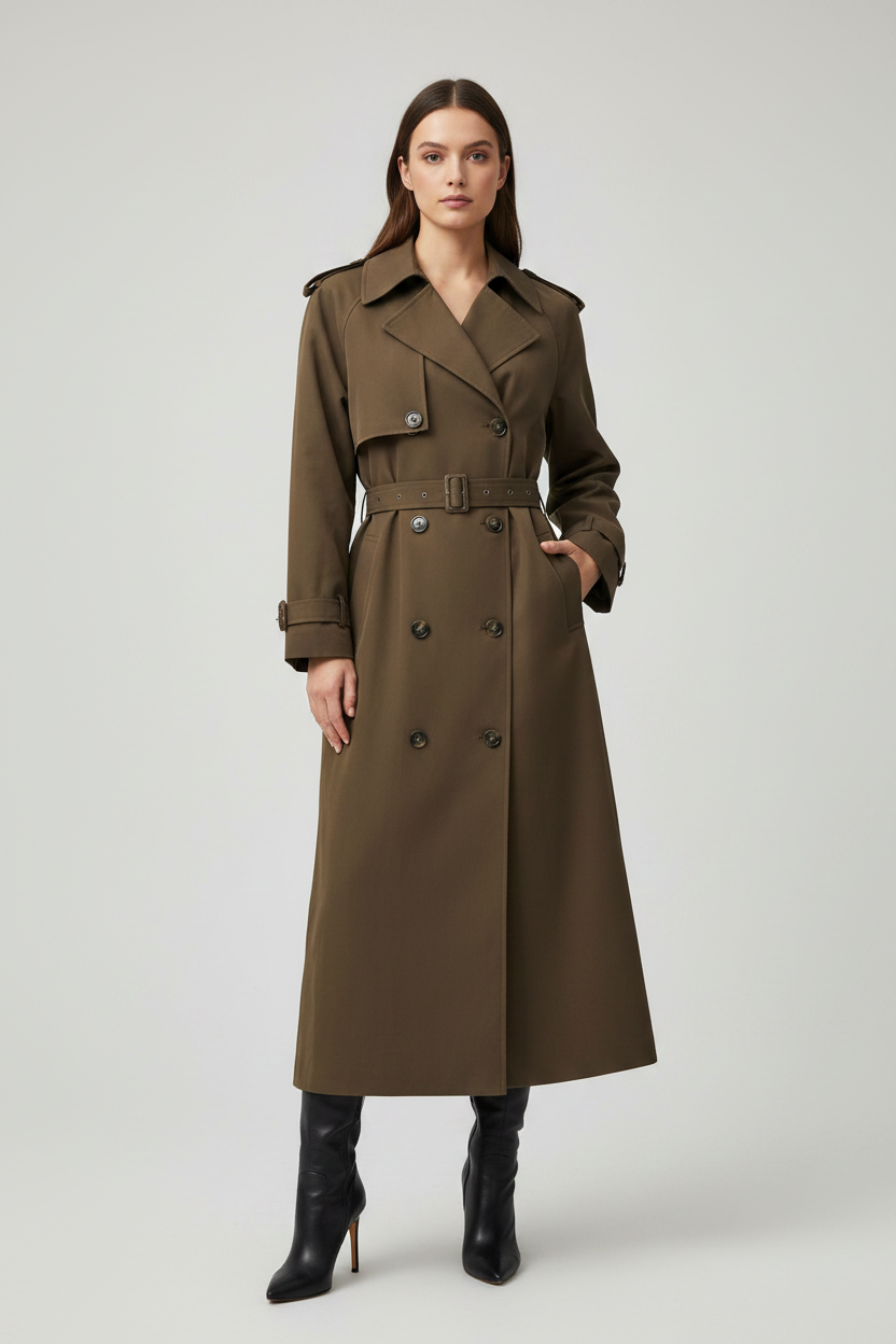 CHOCOLATE TRENCH COAT