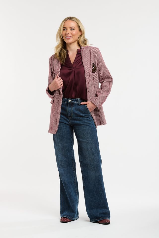 HERRINGBONE BLAZER