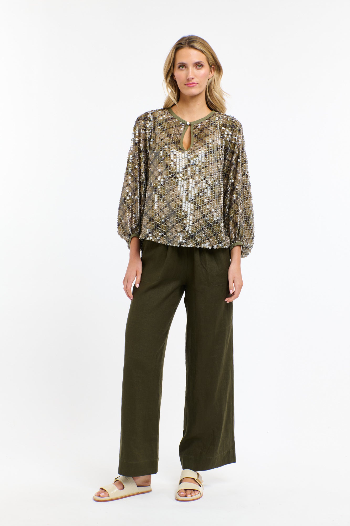 PERRY LINEN DRAWCORD PANT