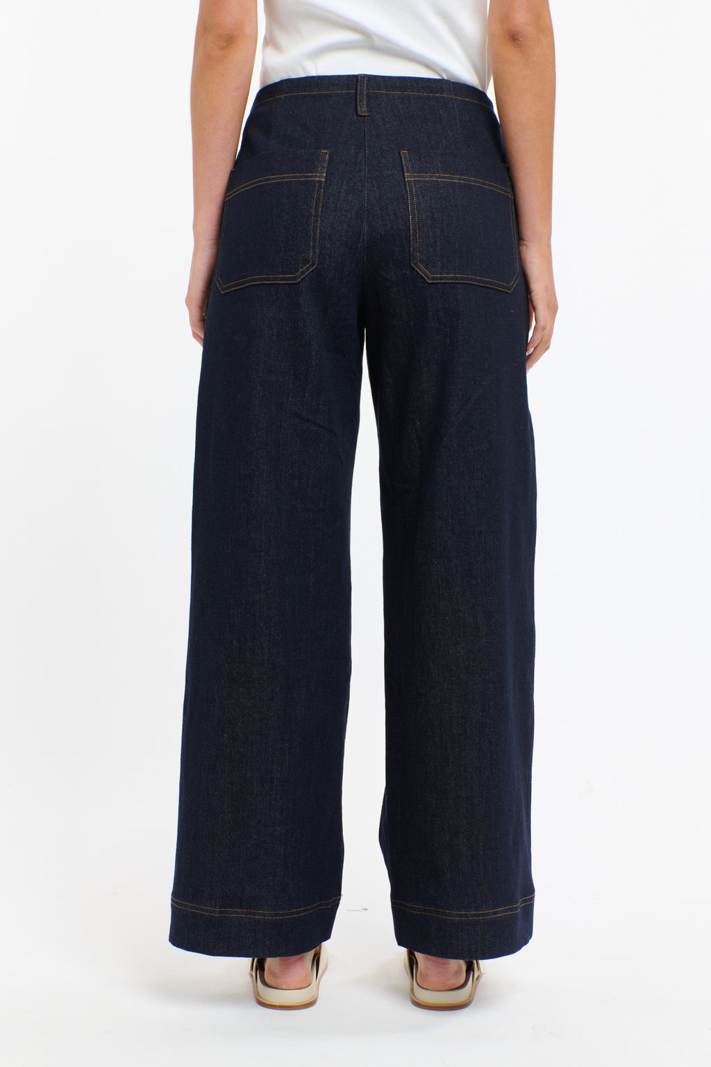 MISHA DRAWCORD DENIM PANT