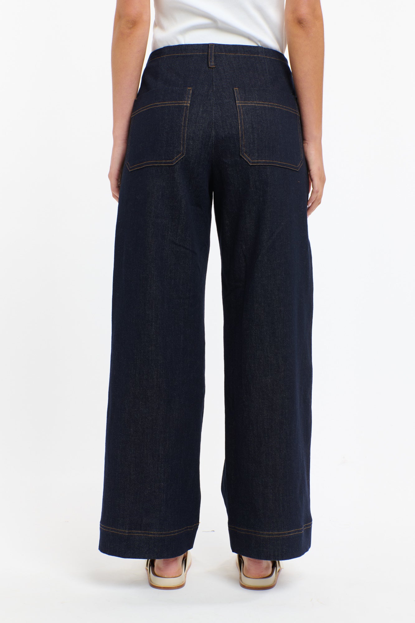 MISHA DRAWCORD DENIM PANT