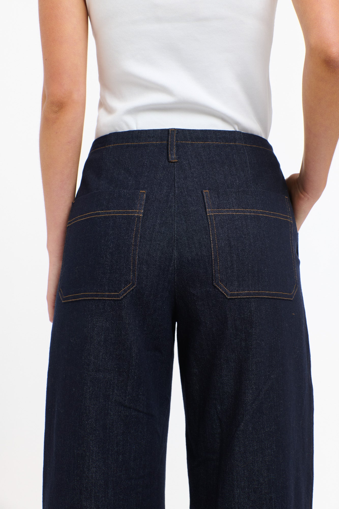 MISHA DRAWCORD DENIM PANT
