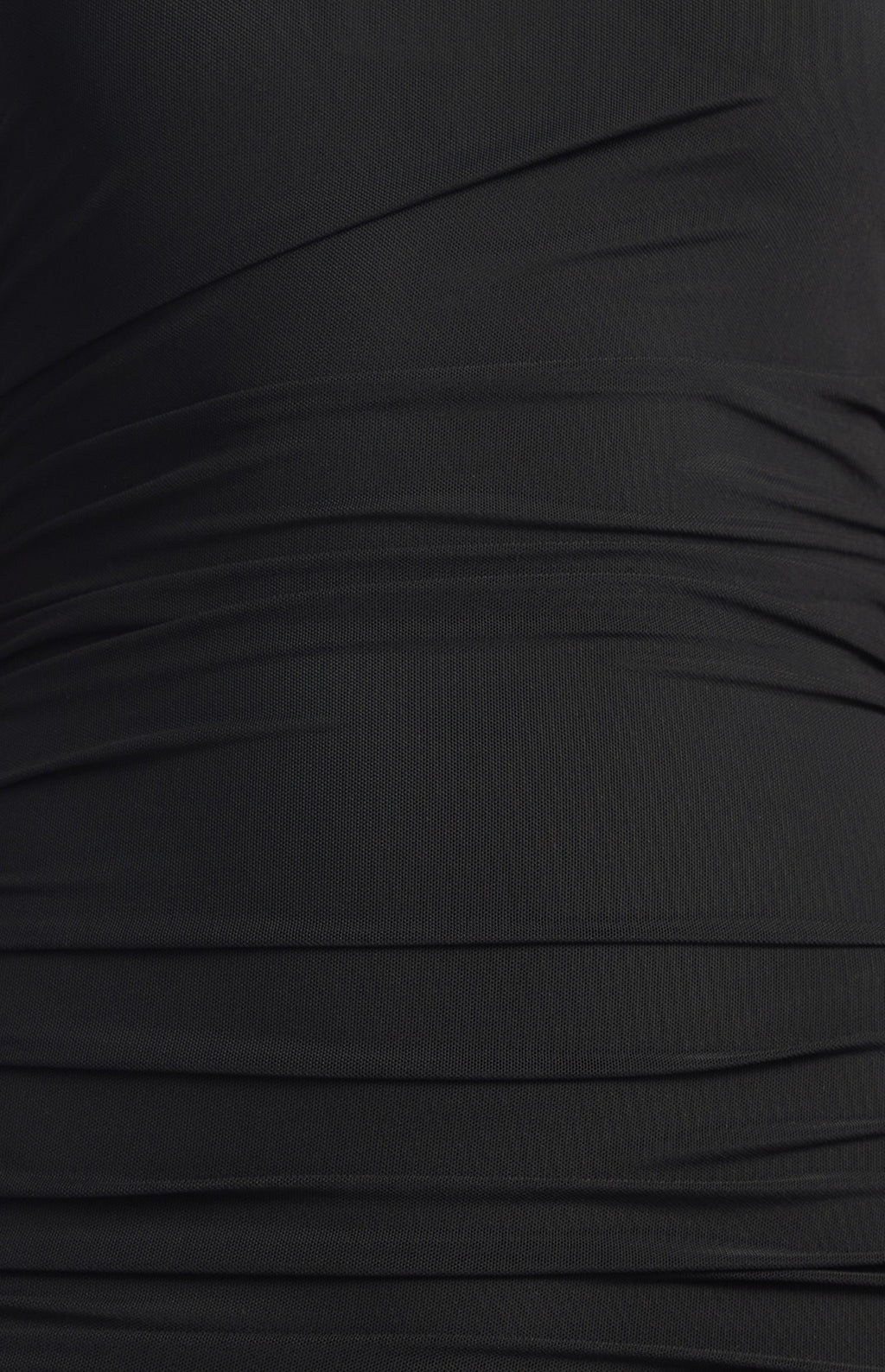 SHEER DRAPE PANEL DRESS