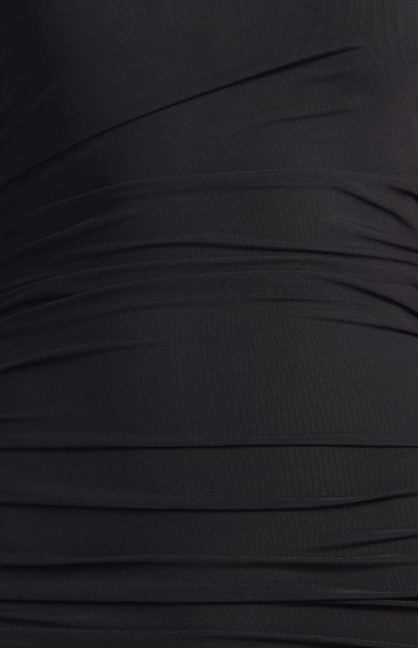SHEER DRAPE PANEL DRESS