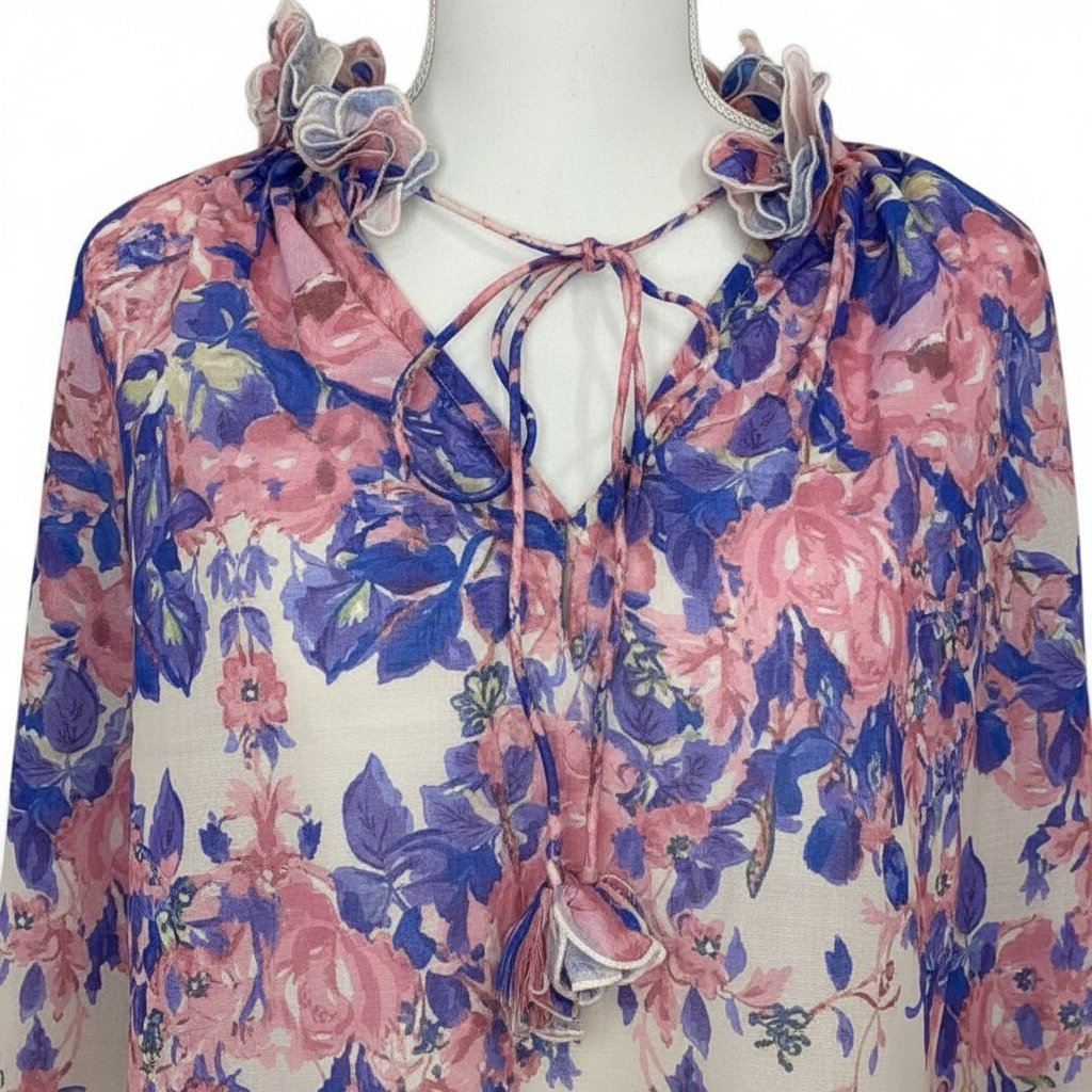 THE SECRET GARDEN RUFFLE BLOUSE