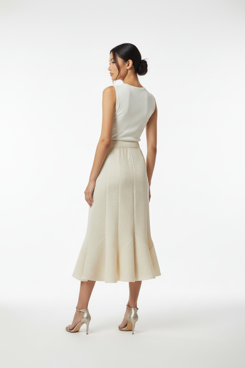 Anna Skirt - Back with Sleeveless Top