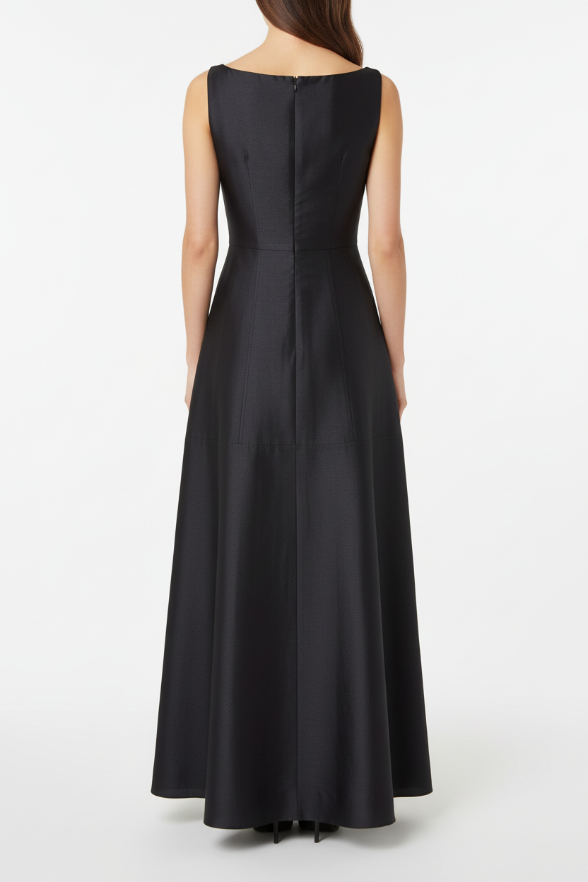 Back View - Black Lily Dress