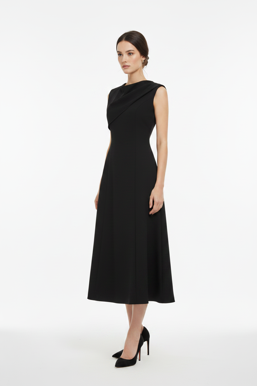 Black Dress - Front Enhanced