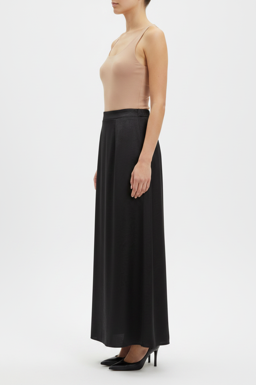 Black Jacquard Skirt - Side