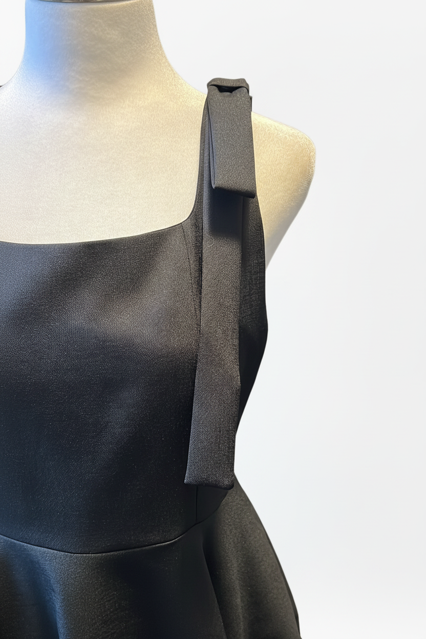 Bow Shoulder Strap Dress - Detail
