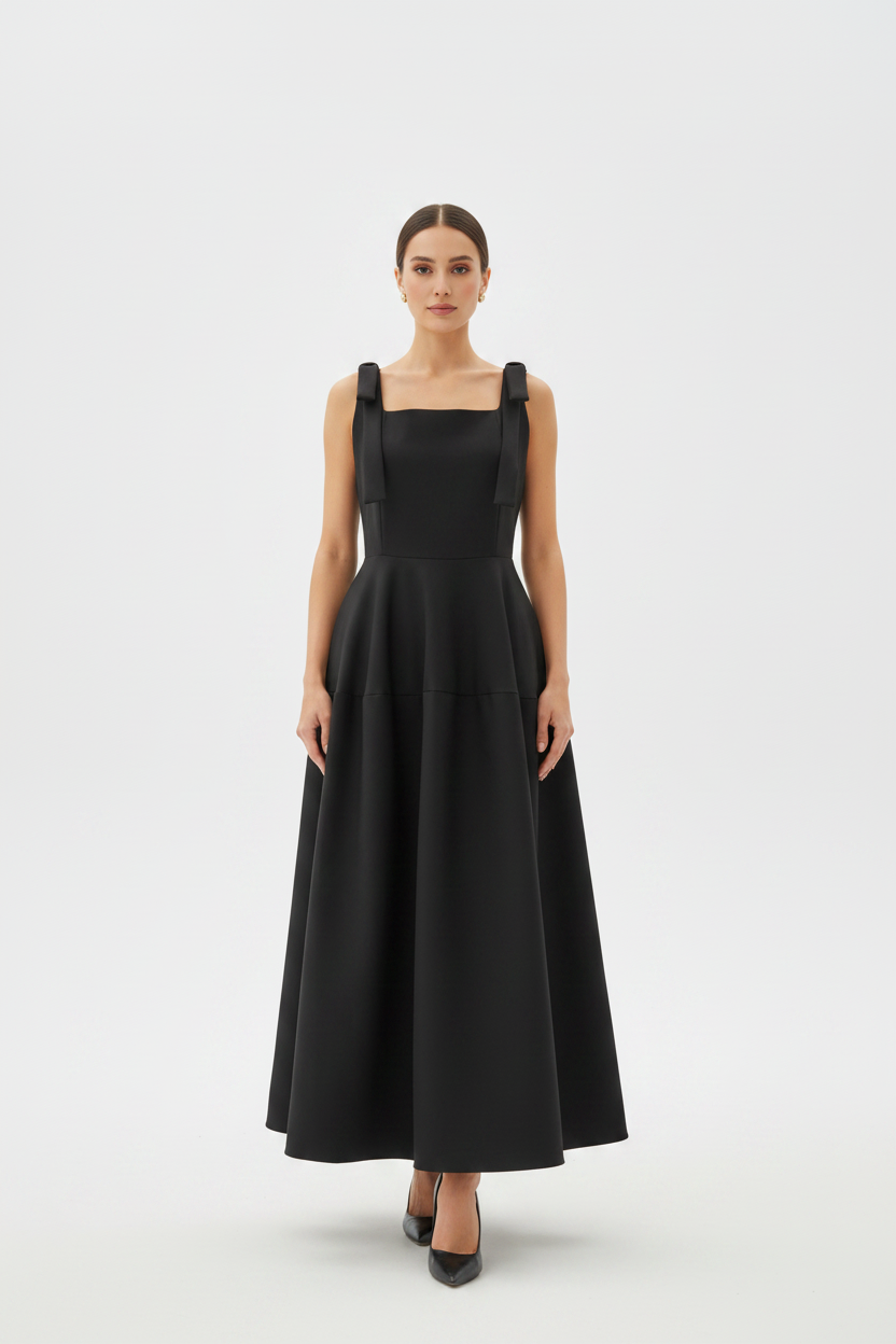 Bow Strap Dress - Front