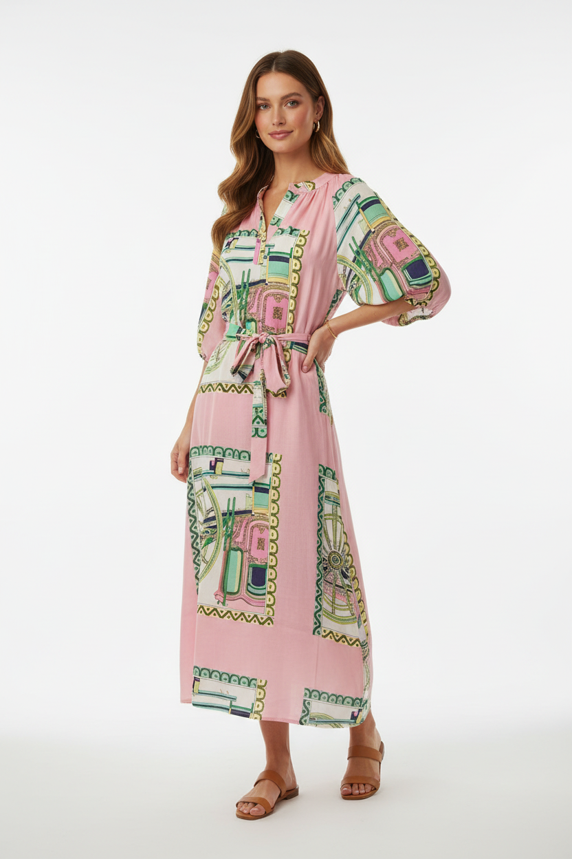 Carriage Print Dress – Editorial