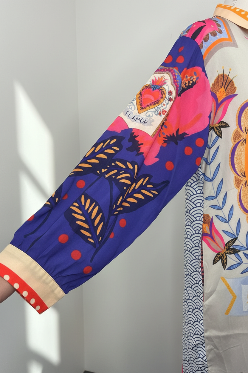 Close-up detalhes das mangas