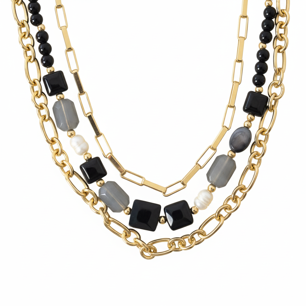 Close-up detalhes do colar