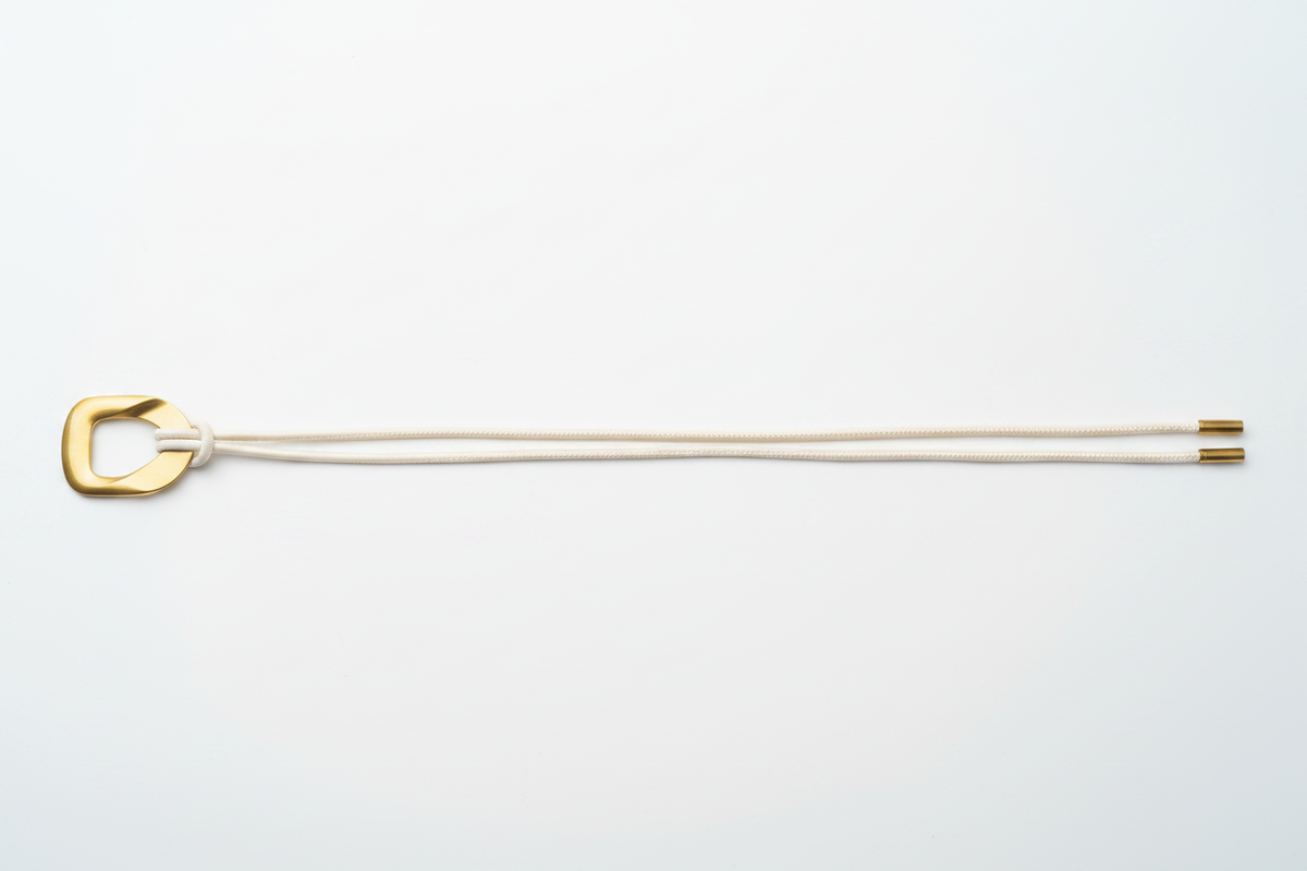 Cream Rope Belt - Full Length Straight