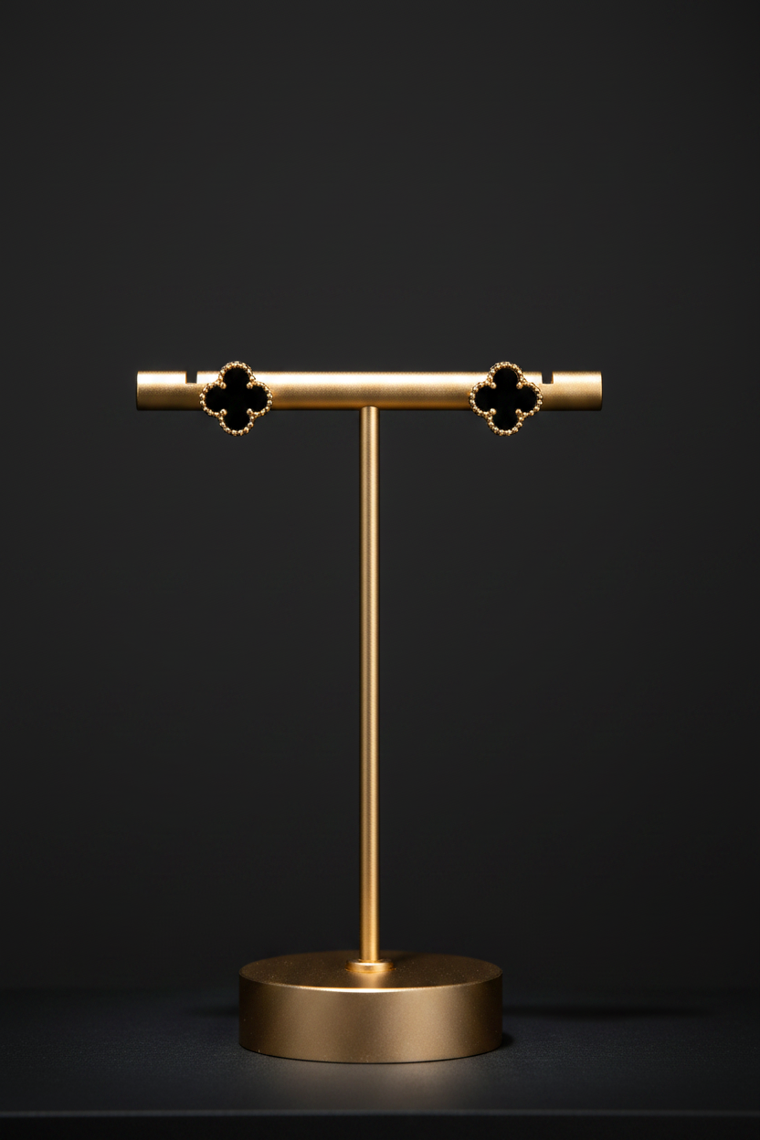 Display shot clover studs