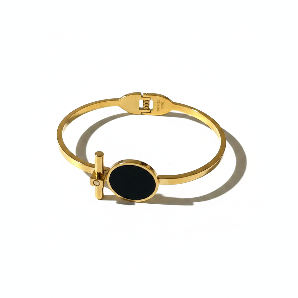 Gold Black Bracelet – Side Profile