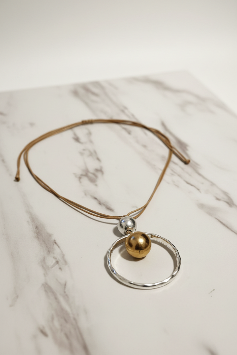 Orbit Pendant Necklace editorial product image