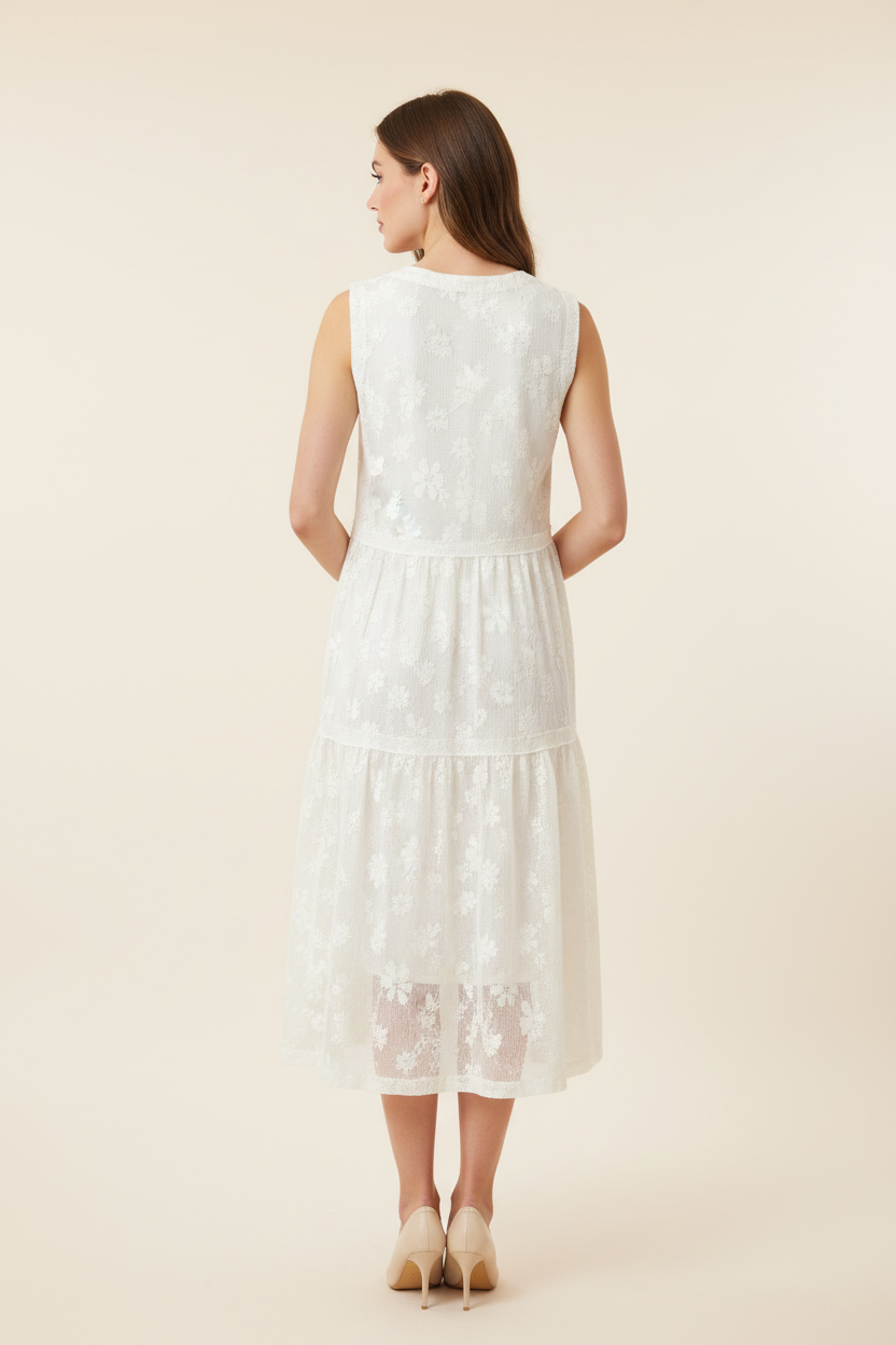 Ivory Lace Dress – Back