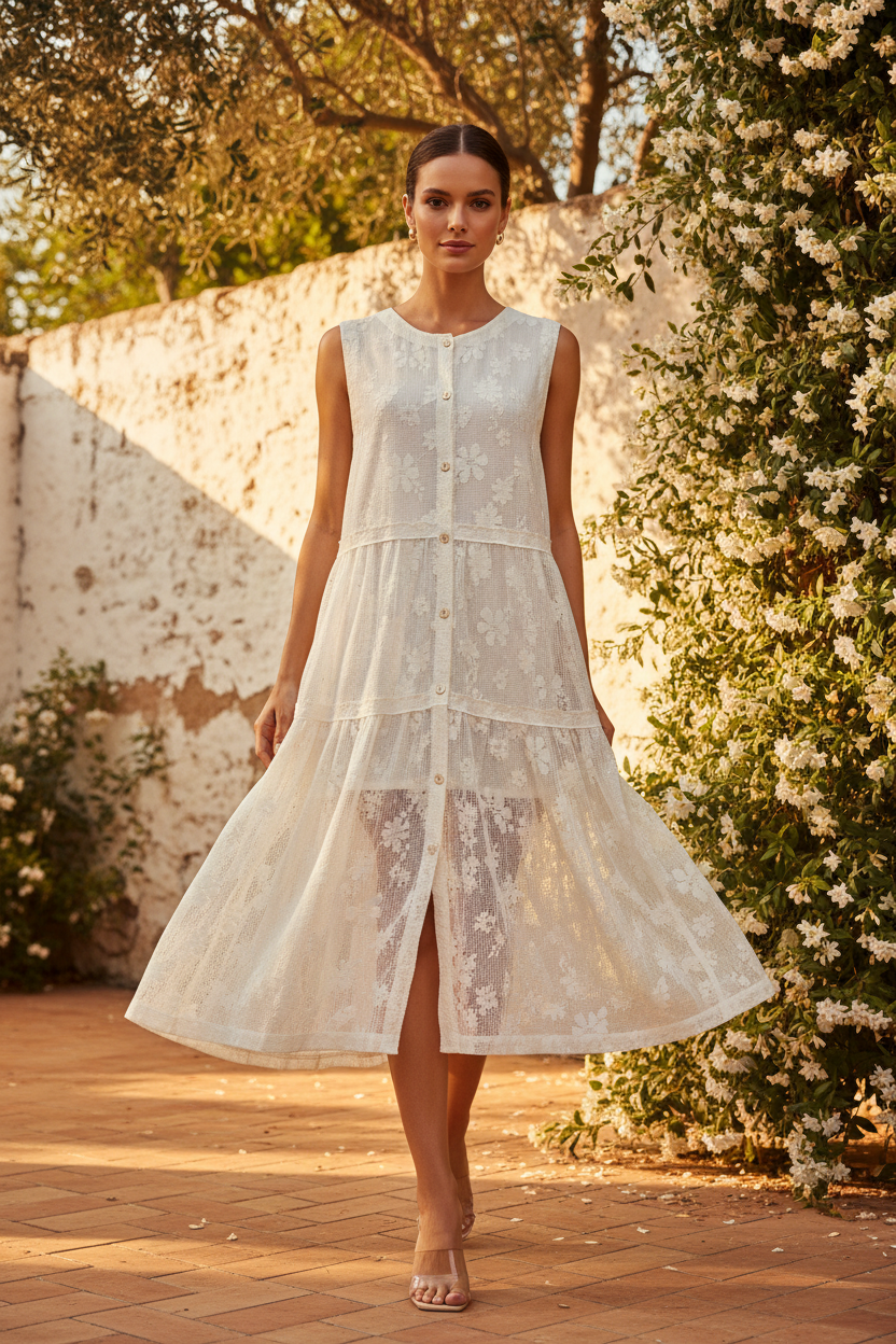 Ivory Lace Dress – Lifestyle