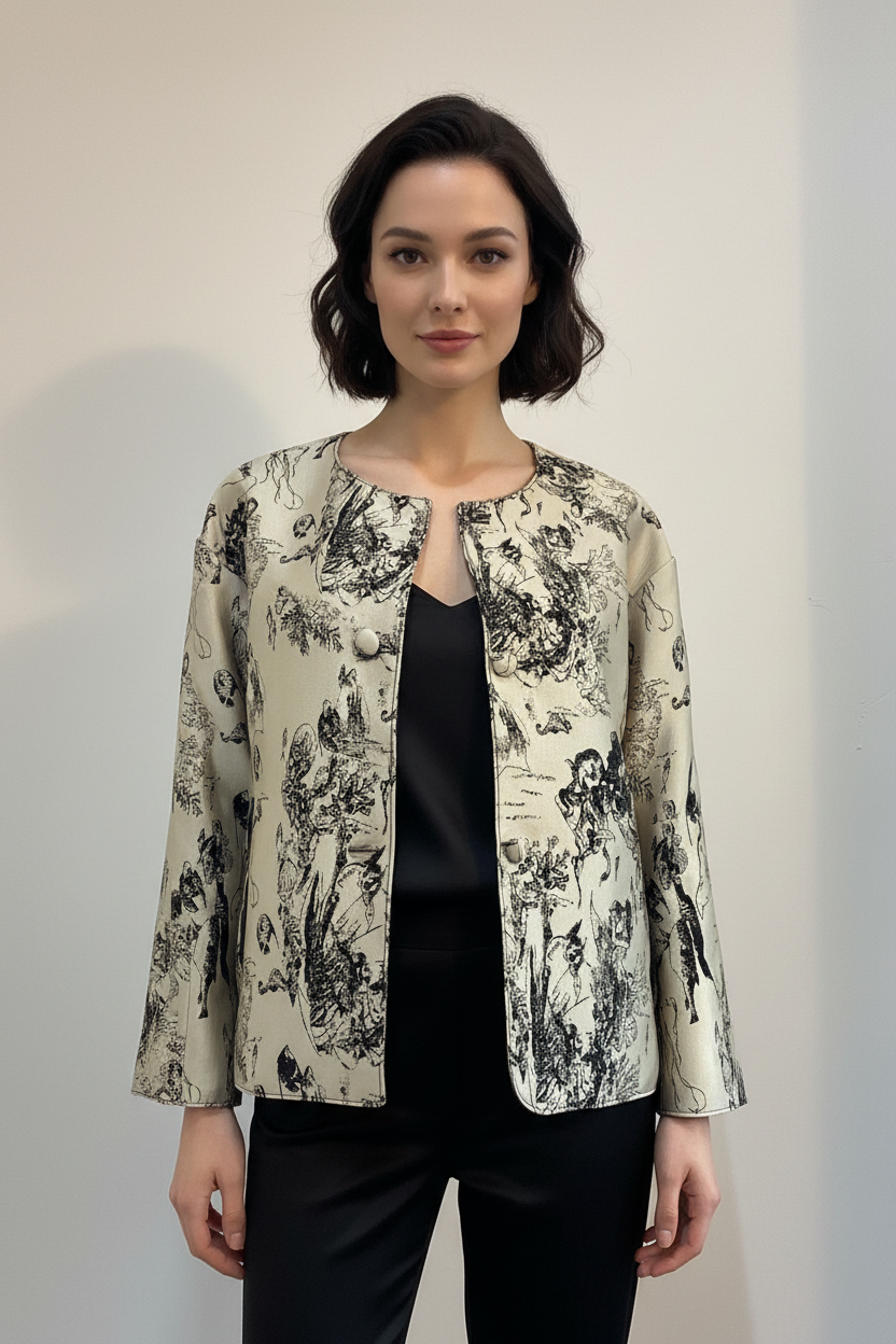 Jaqueta Silk Toile - Frente