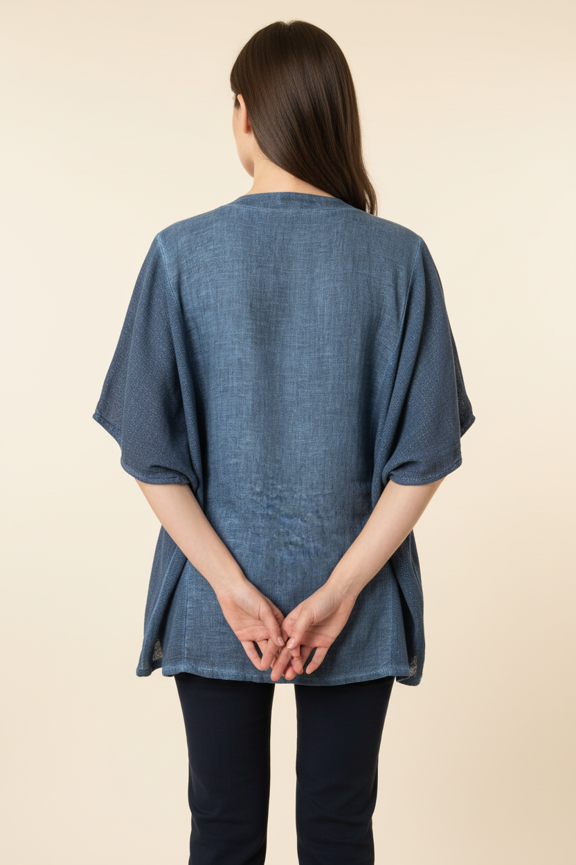 Lucy Top Blue – Back