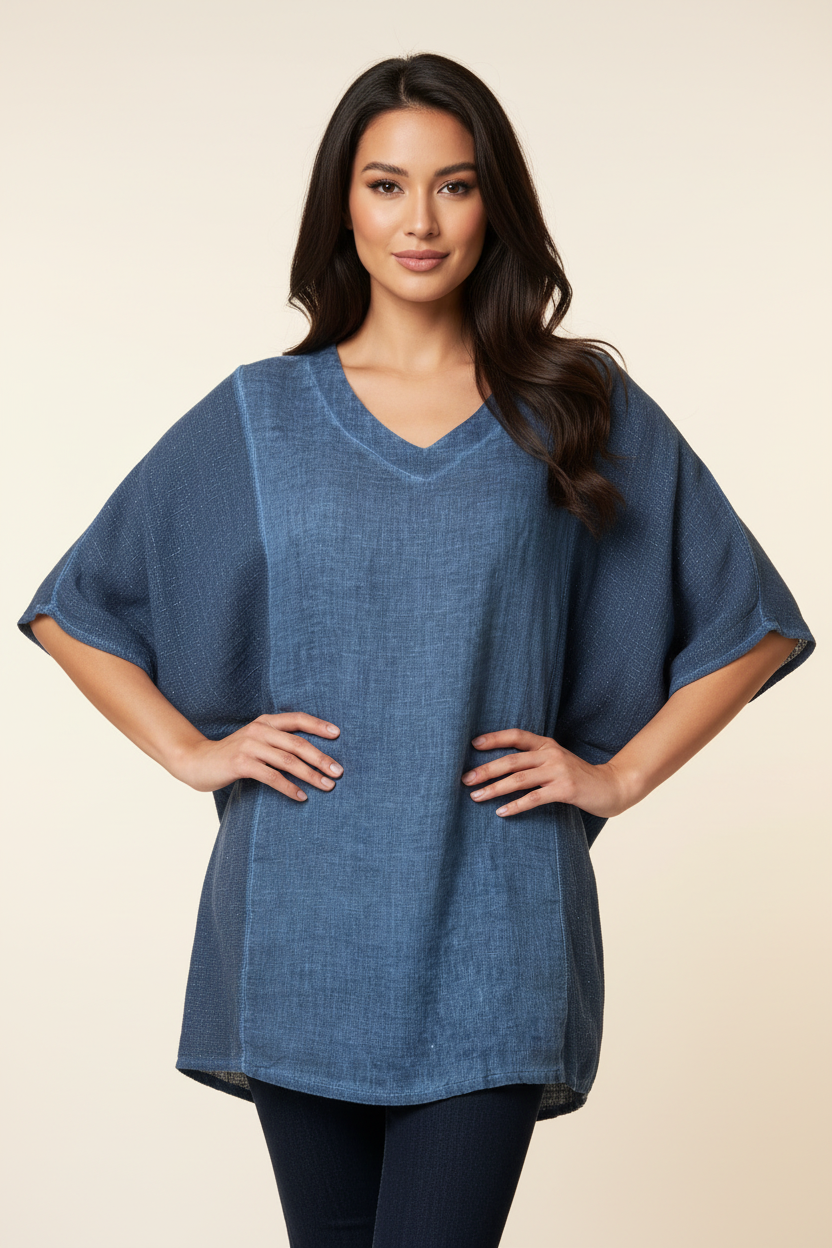 Lucy Top Blue – Front