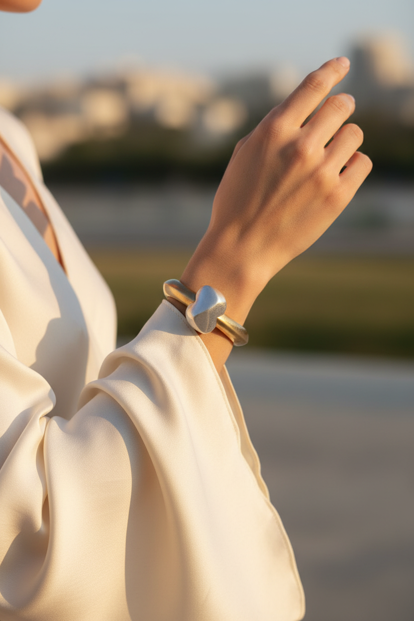 Luna gold cuff outdoor