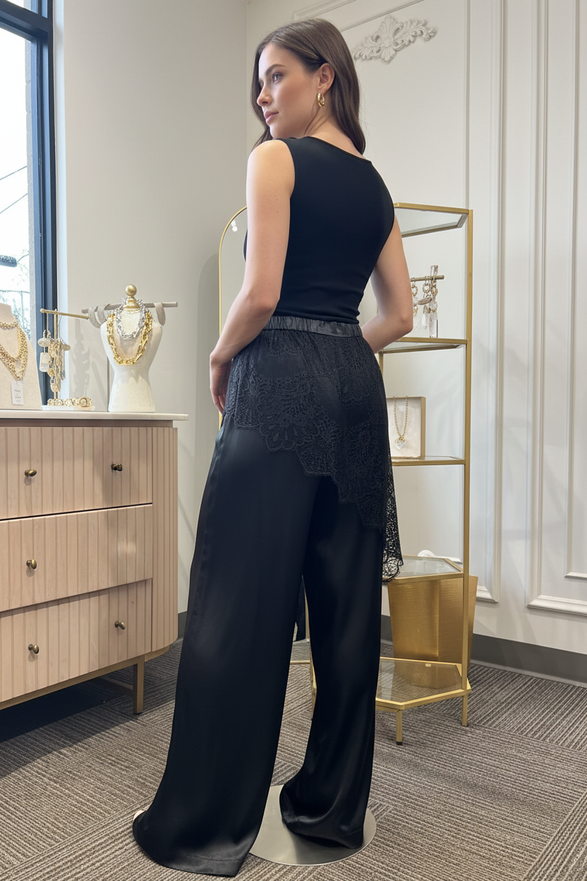 Luna Pants rear three-quarter model image