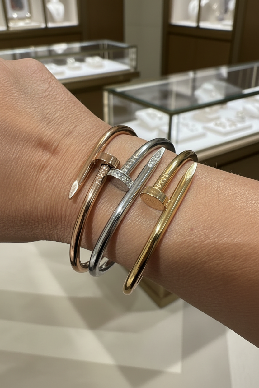 Nail cuff trio retouched wrist boutique