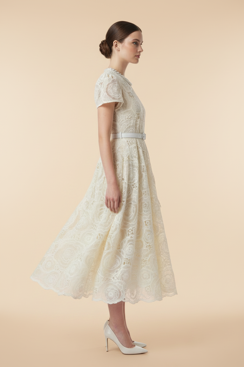 Pearl Lace Dress – Side