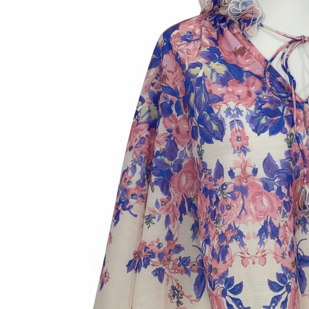 THE SECRET GARDEN RUFFLE BLOUSE