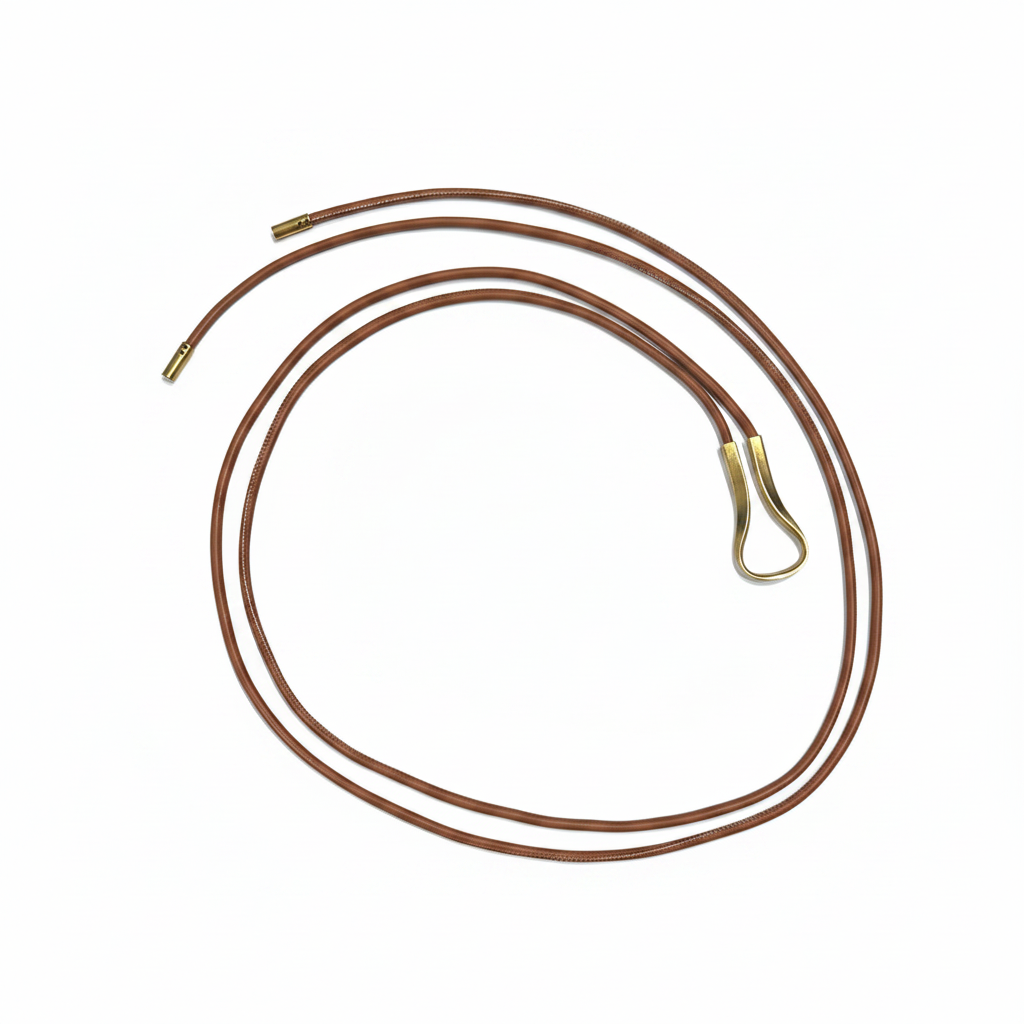 Tan Cord Belt - Spiral Loop Flat Lay