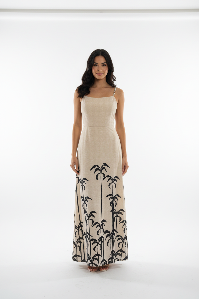 Vestido Palmeiras - Frente com Modelo