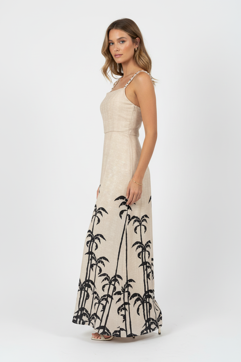 Vestido Palmeiras - Lateral com Modelo