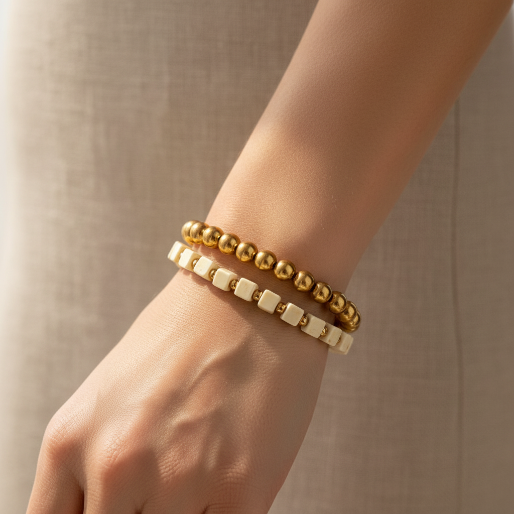 Zen bracelet linen wrist